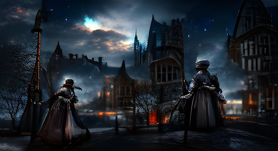 Victorian Hunter in Dark Souls Style, 8k Resolution