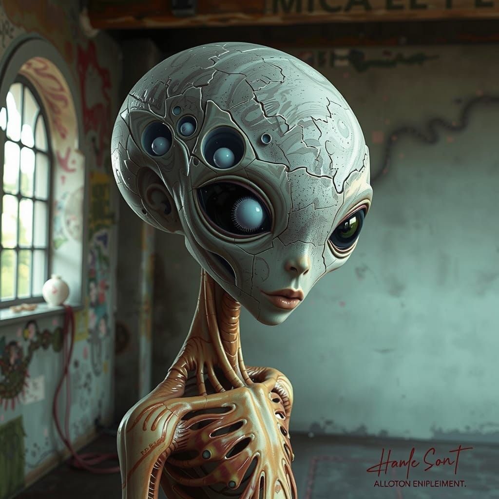 Surreal Fragmented Woman Art