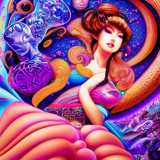 Dream Princess in Hypnotic Woodroffe Style