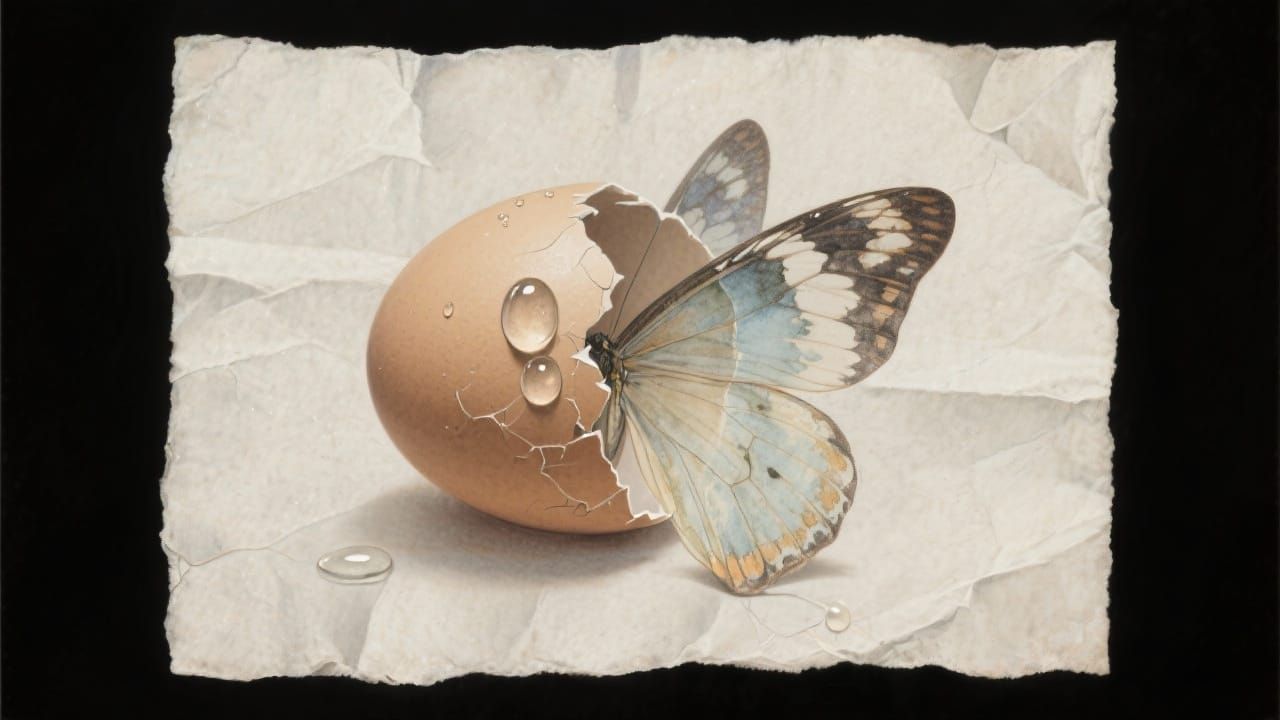 Fragile Vulnerability: A Watercolor Surreal Masterpiece