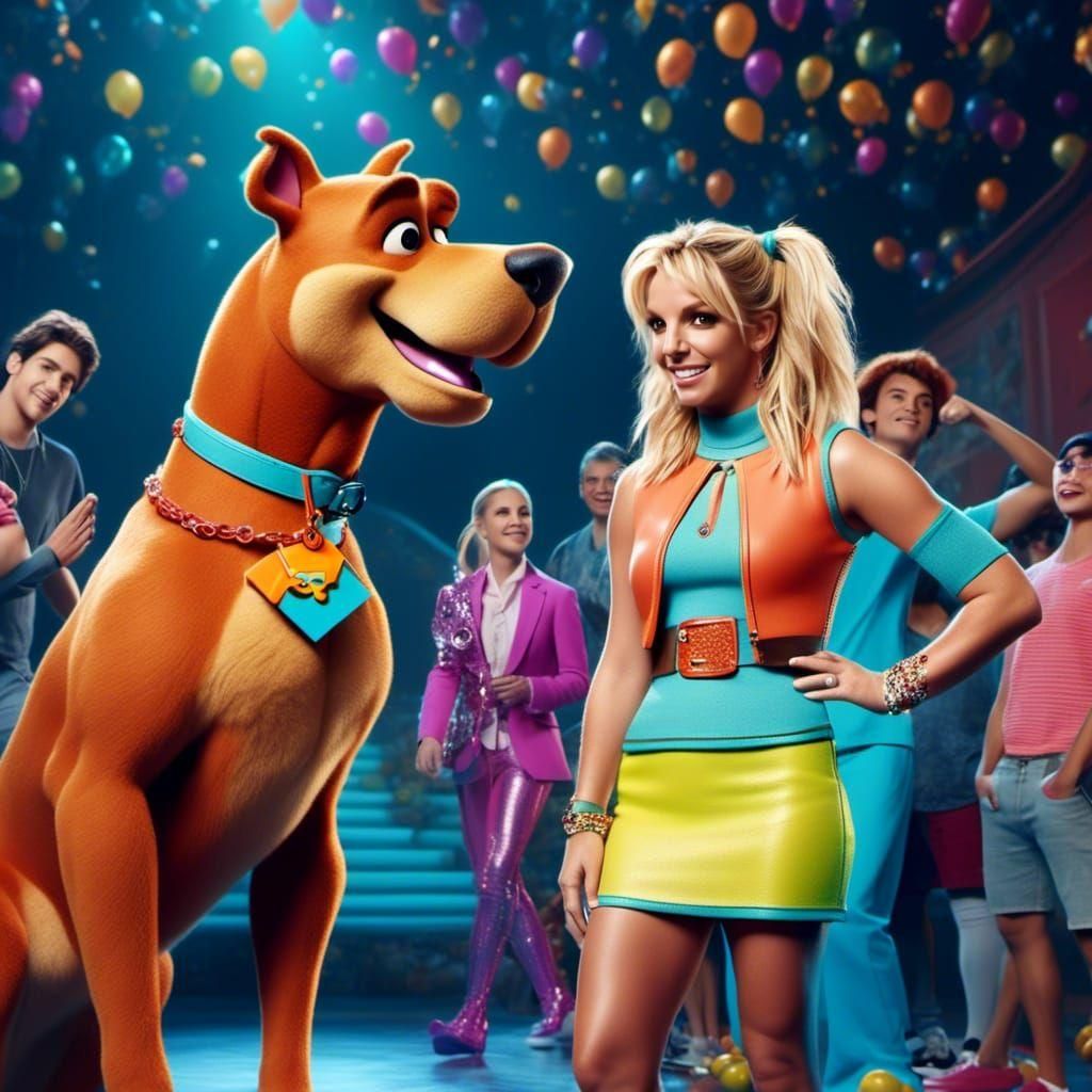 Britney Spears and Scooby-Doo Friendship Moment