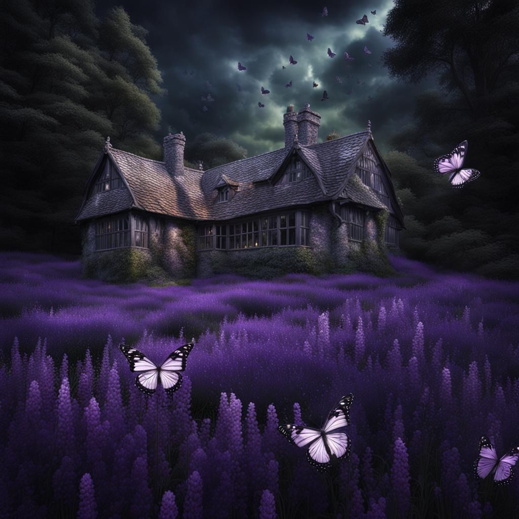 Dark Fantasy: Lavender Field in Epping Forest