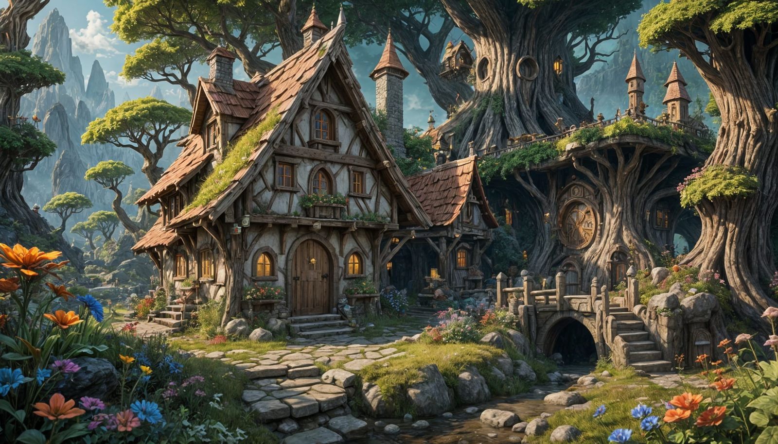 Fantastical Gnome House Concept Art