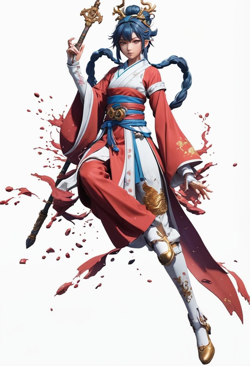 Anime Style Blood Cleric Fantasy Art