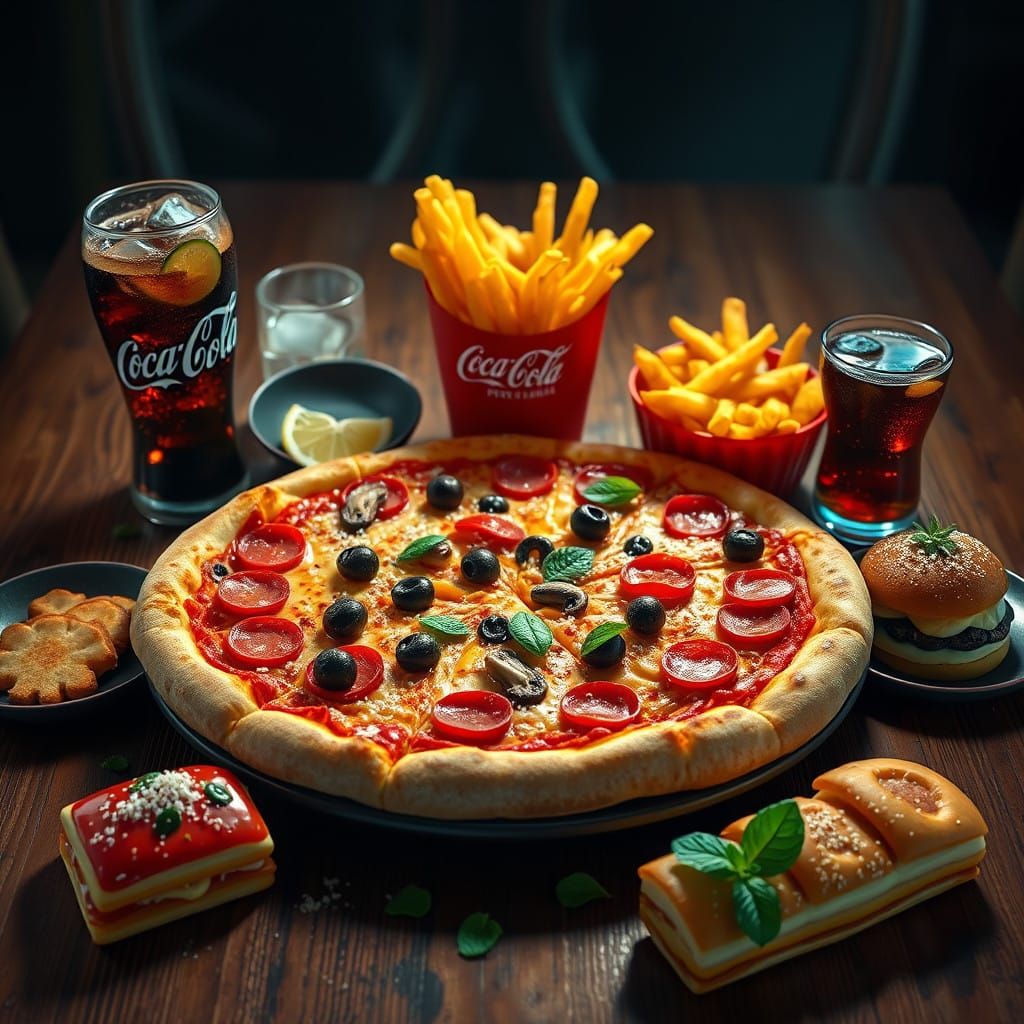 Fantasy Feast in Vibrant, Golden Light