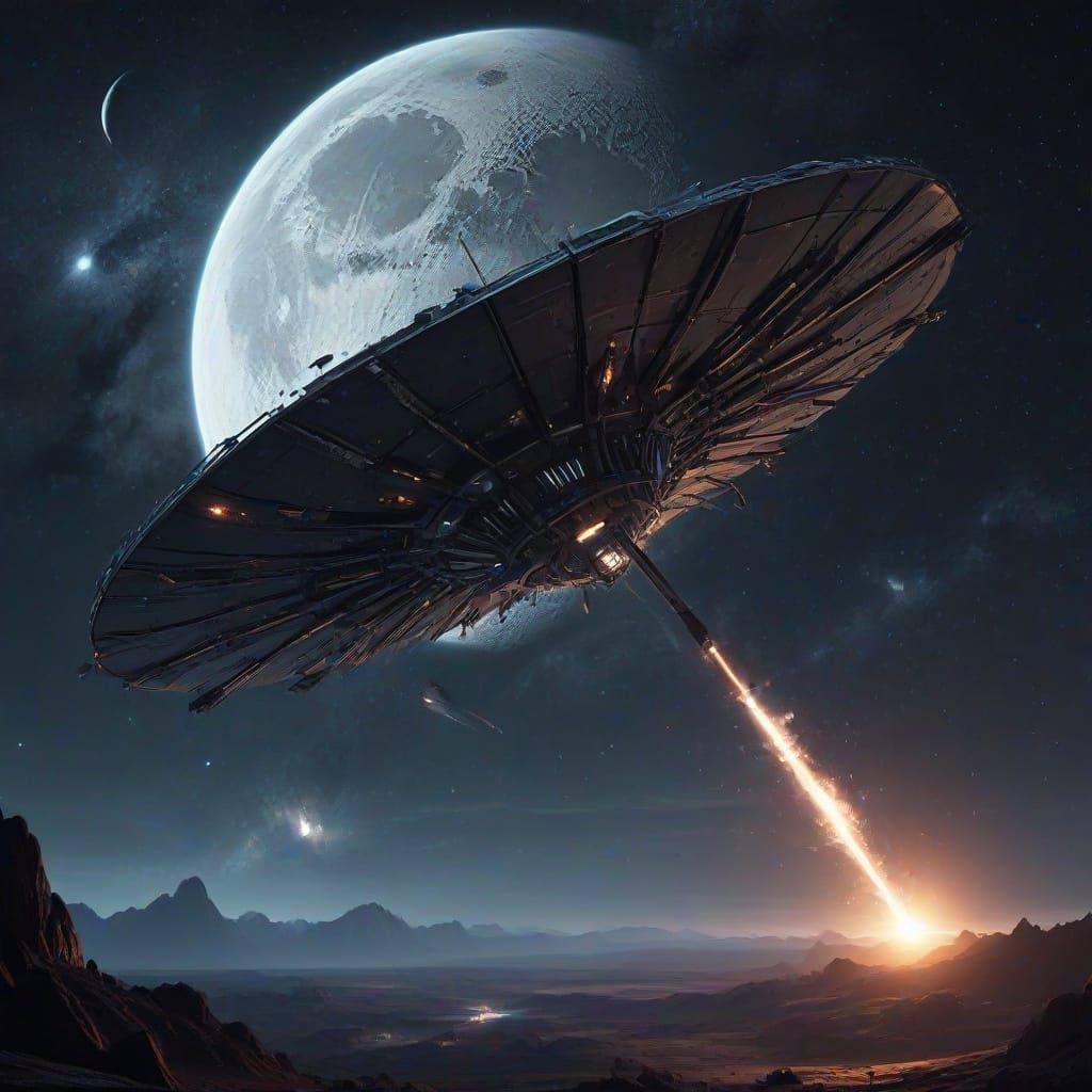 Sci-Fi Art: Silver Mosquito Evades Asteroid Swatter