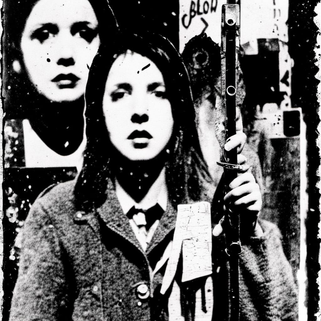 Distressed Punk Zine Collage in DIY Aesthetic