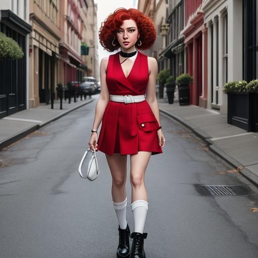 Muppet-Style Little Orphan Annie with Daddy Warbucks