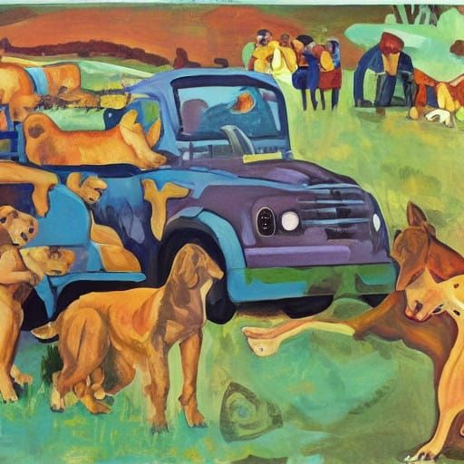 Canine Cowboy on the Open Steppe