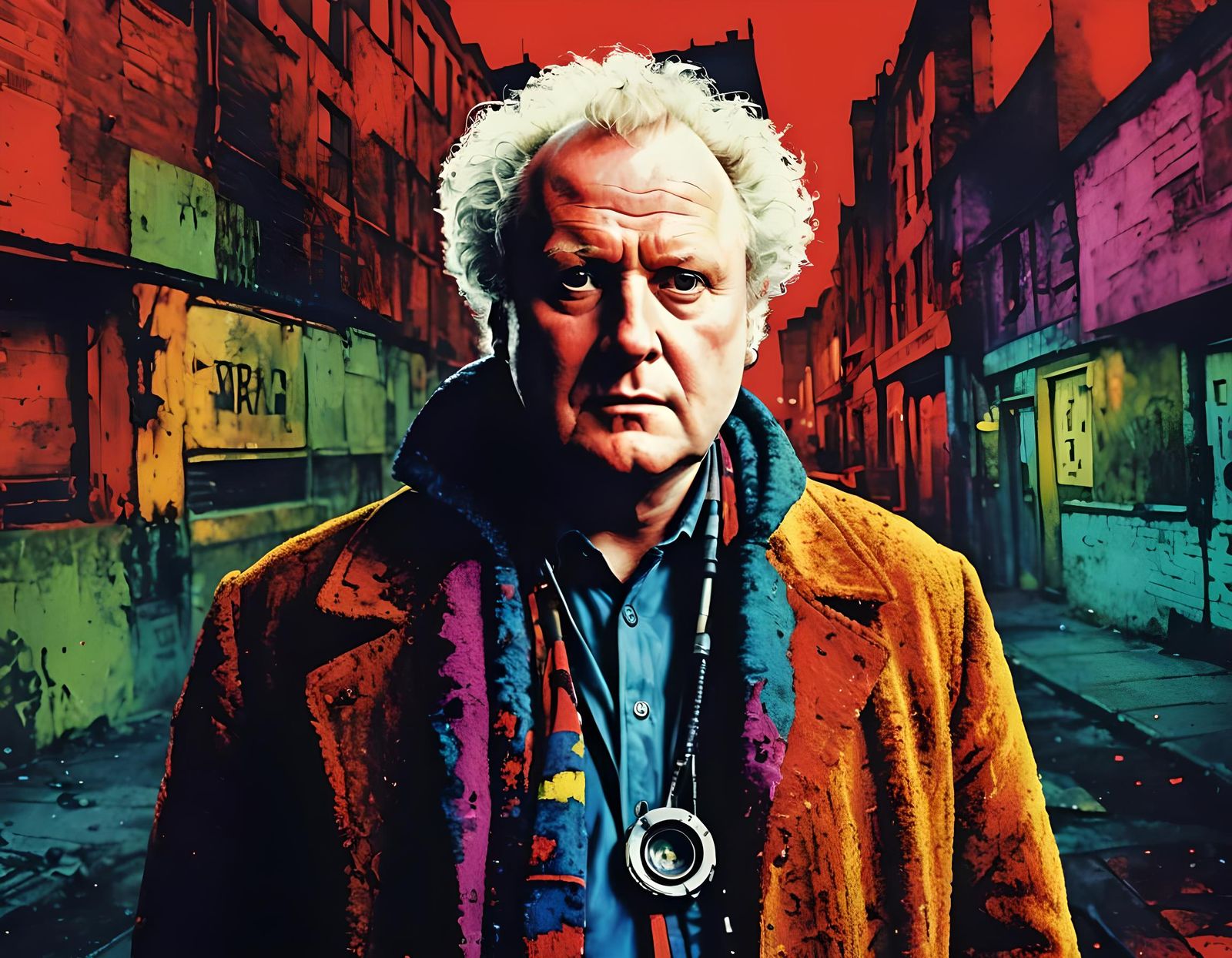 Colin Baker as Doctor Who in Urbancore Style