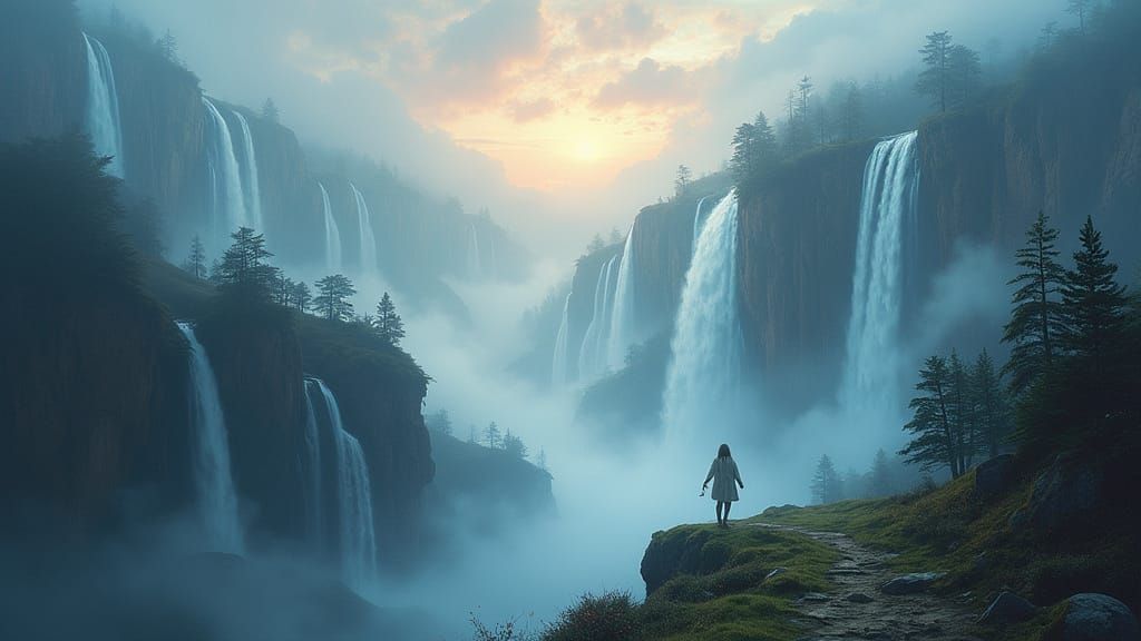 Dreamy Mythological Landscape Matte Painting