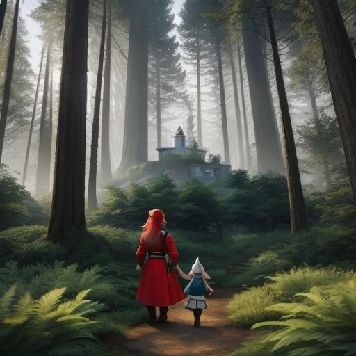 Medic Dwarf's Redwood Clinic: Hyperrealistic Concept Art