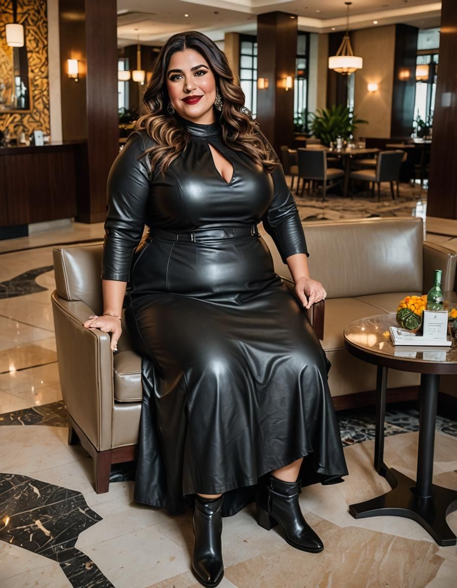 Psychedelic Portrait of a Confident Middle Eastern Woman