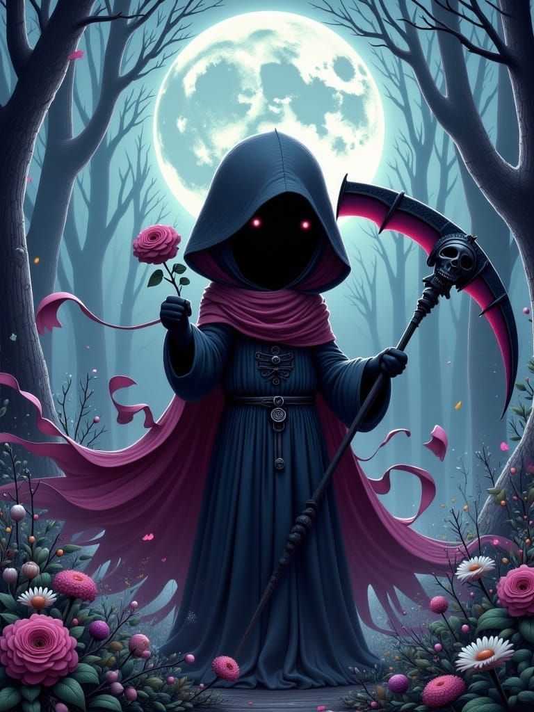 Reaper with a Rose