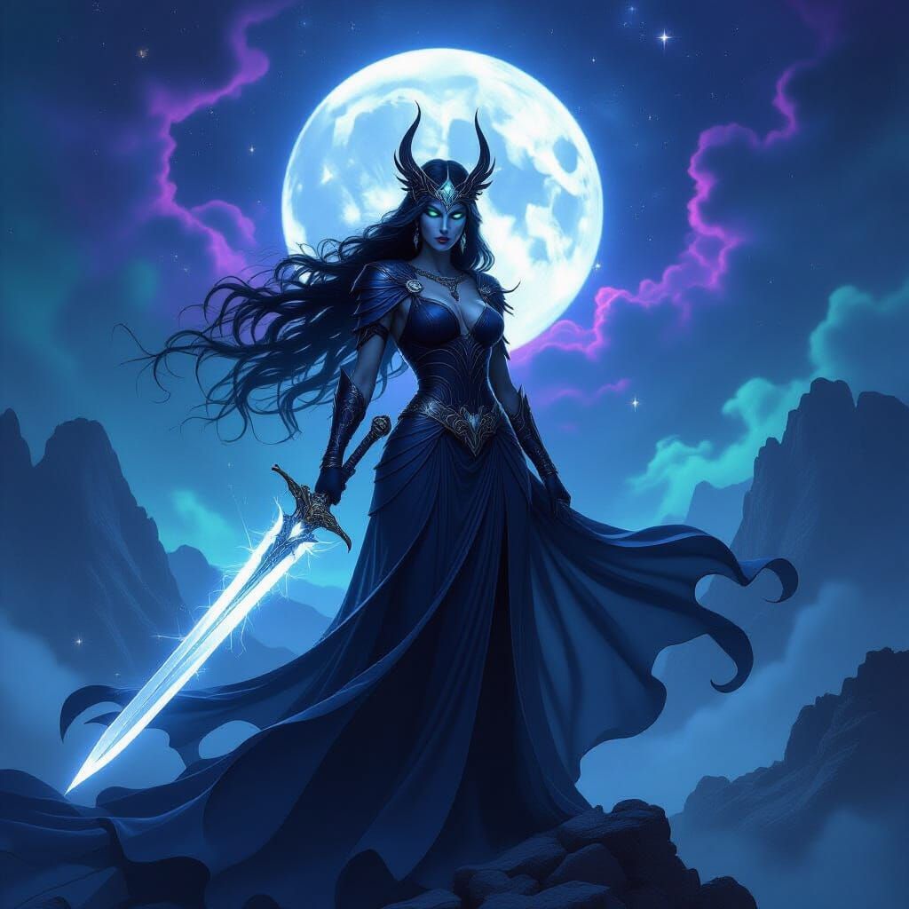 Nyx, Goddess of Night, Dominates Mount Olympus