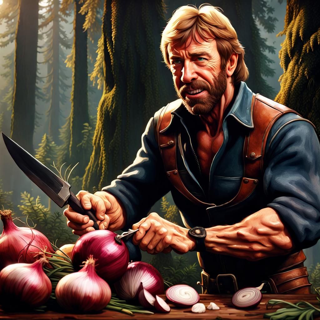 When Chuck cuts onions, the onions cry π βπ§
β