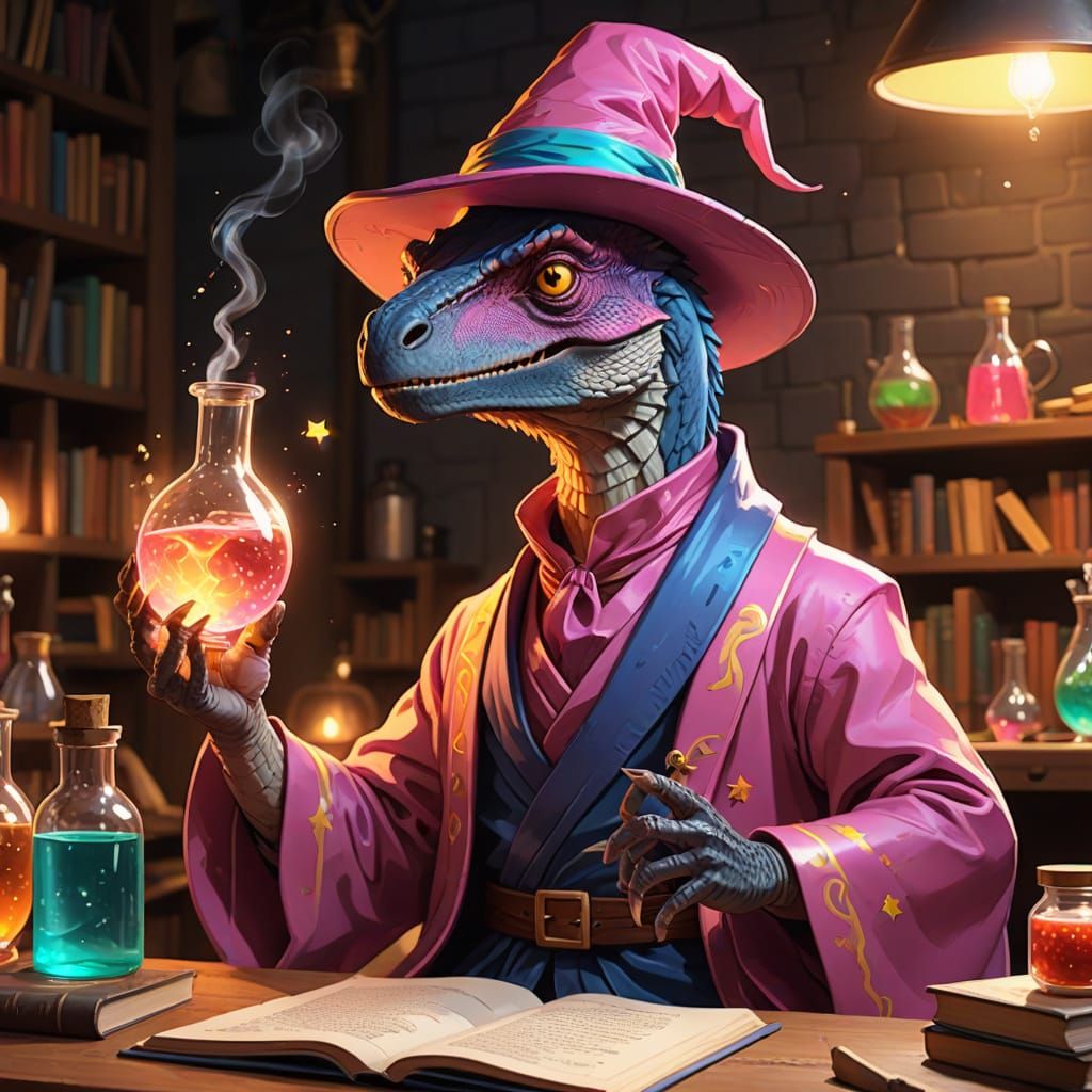 velociraptor wizard...