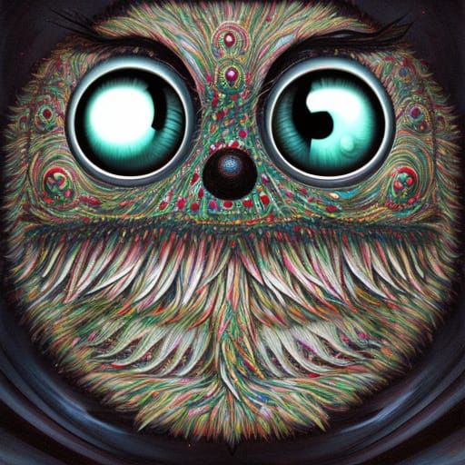 Seamless Googly-Eyed Trash Monsters Pattern