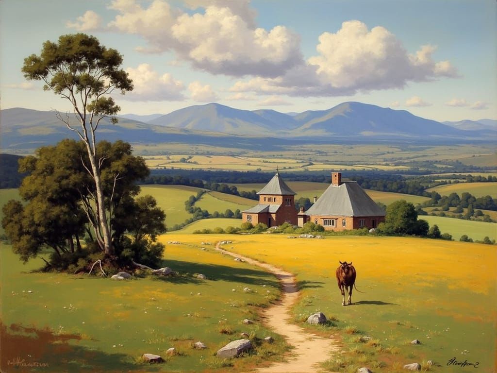 Rustic Cottage in a Verdant Valley