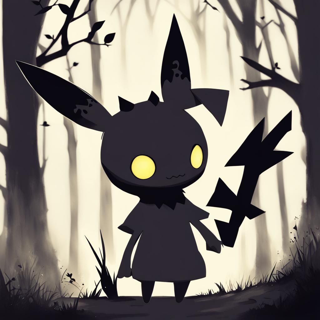 Mimikyu in Anime Key Visual Style