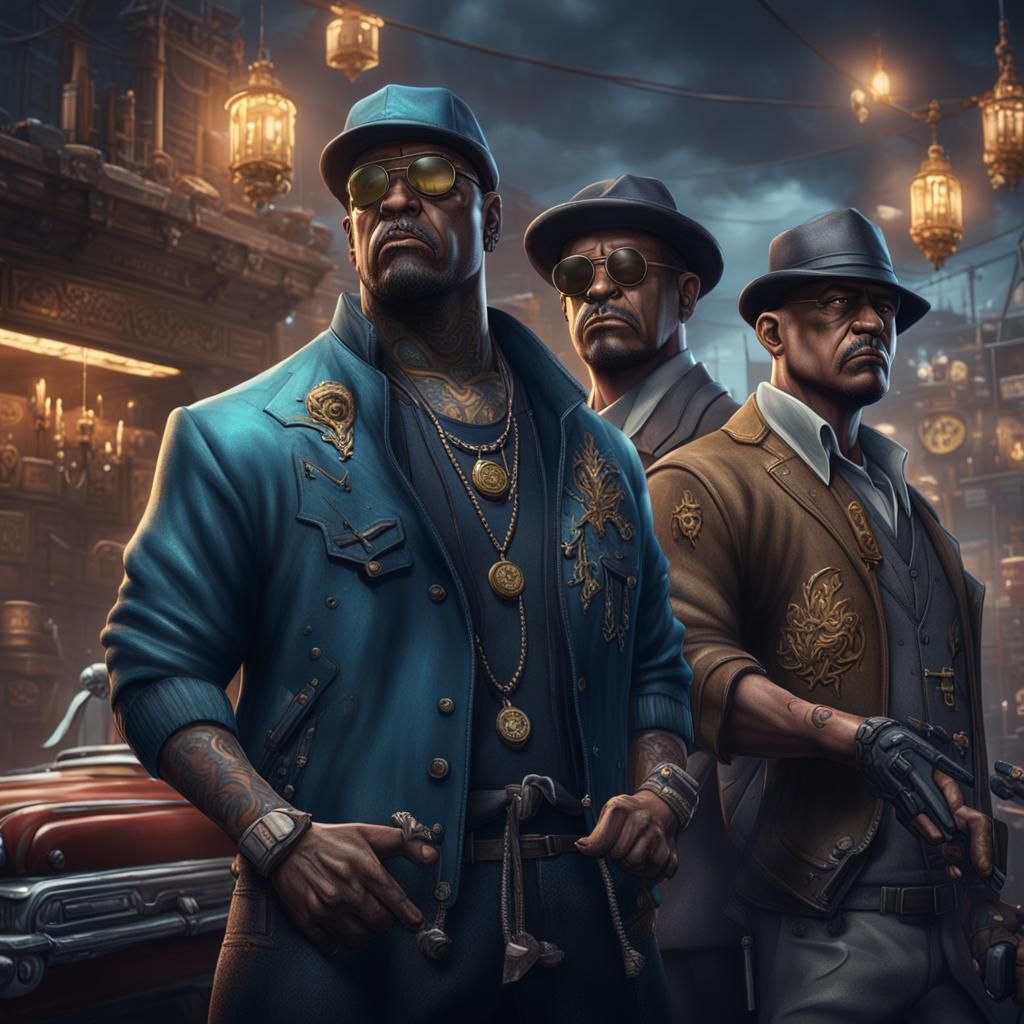 Gangster Characters in Detailed Fantasy Art