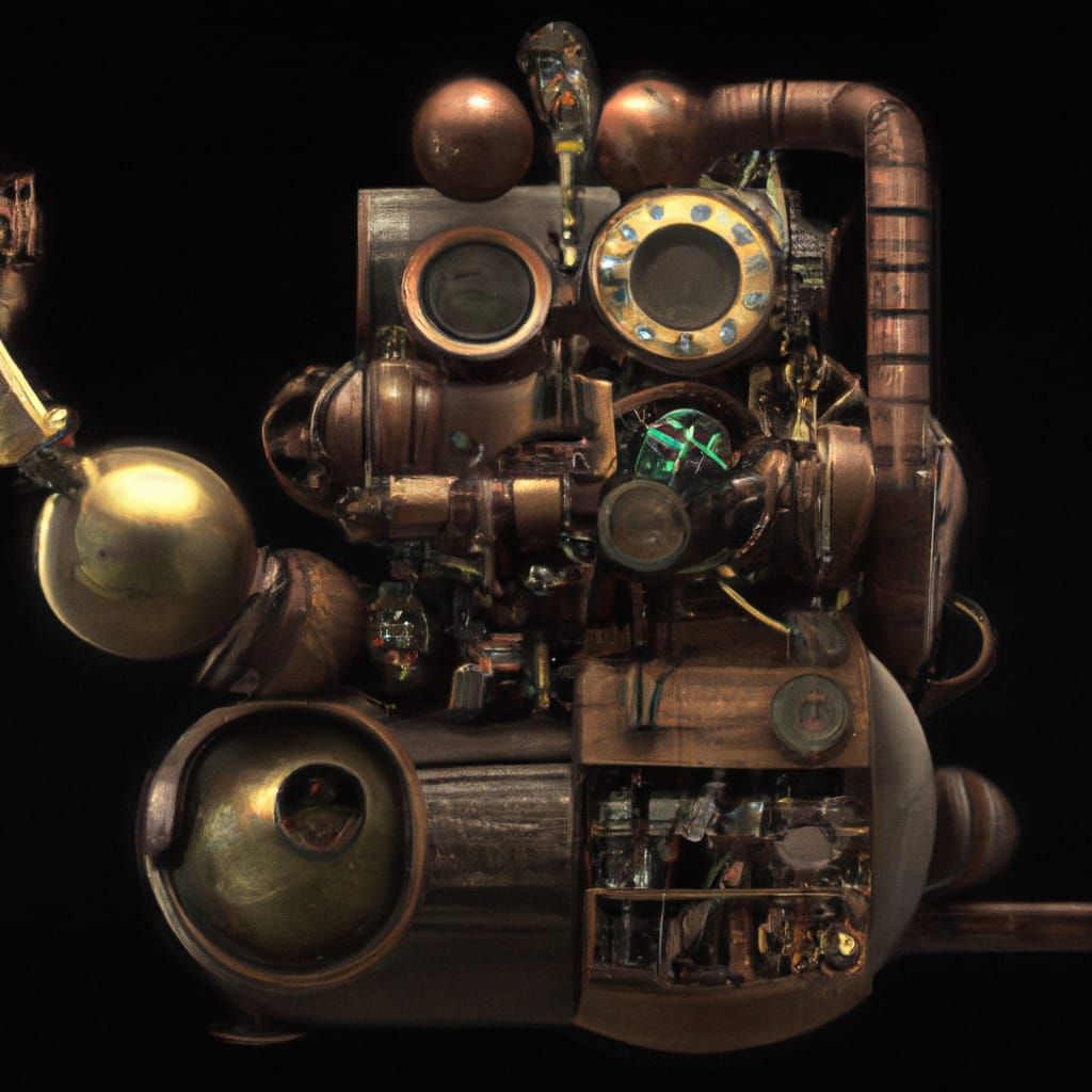 Intricate Steampunk Engine Design