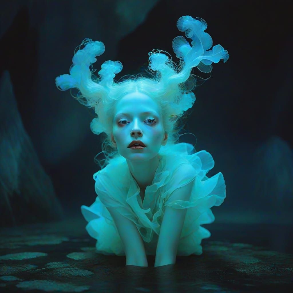 Portrait in Art Nouveau Style