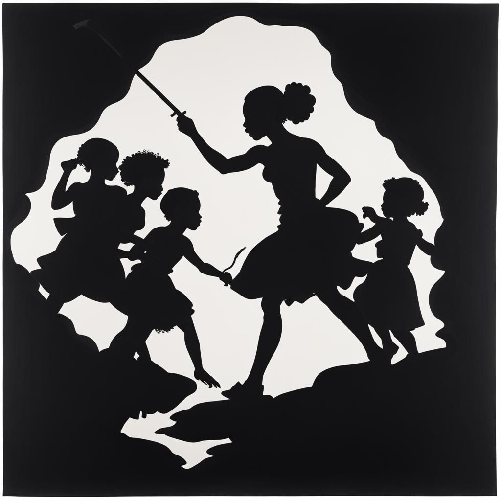 Striking Silhouettes in Black and White