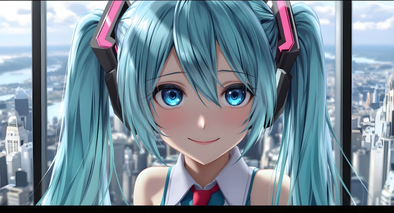 Hyperrealistic Portrait of Hatsune Miku