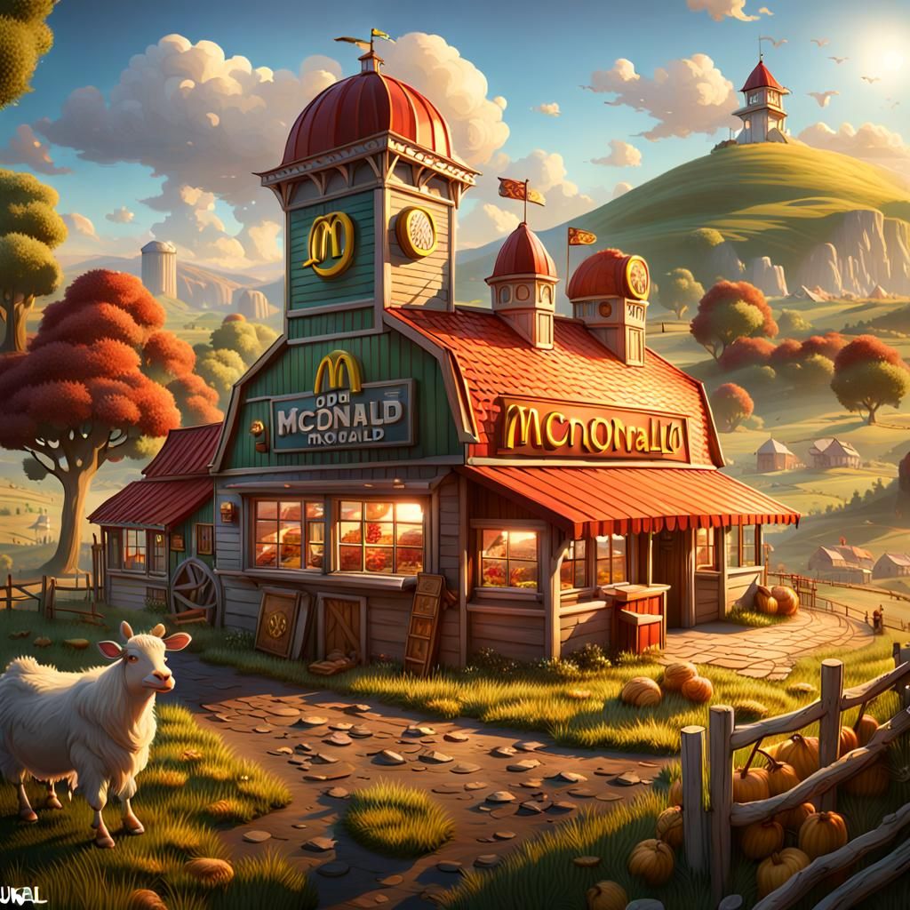 McDonald's Farm: A Fantastical Matte Painting