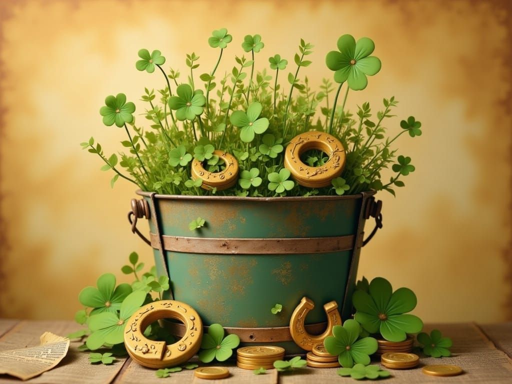 Bucket Overflowing with Good Luck Charms