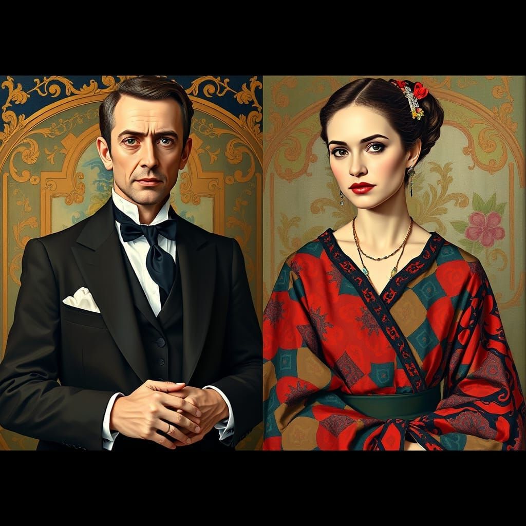 Expressionist and Caricature Portraits in Oil Paint