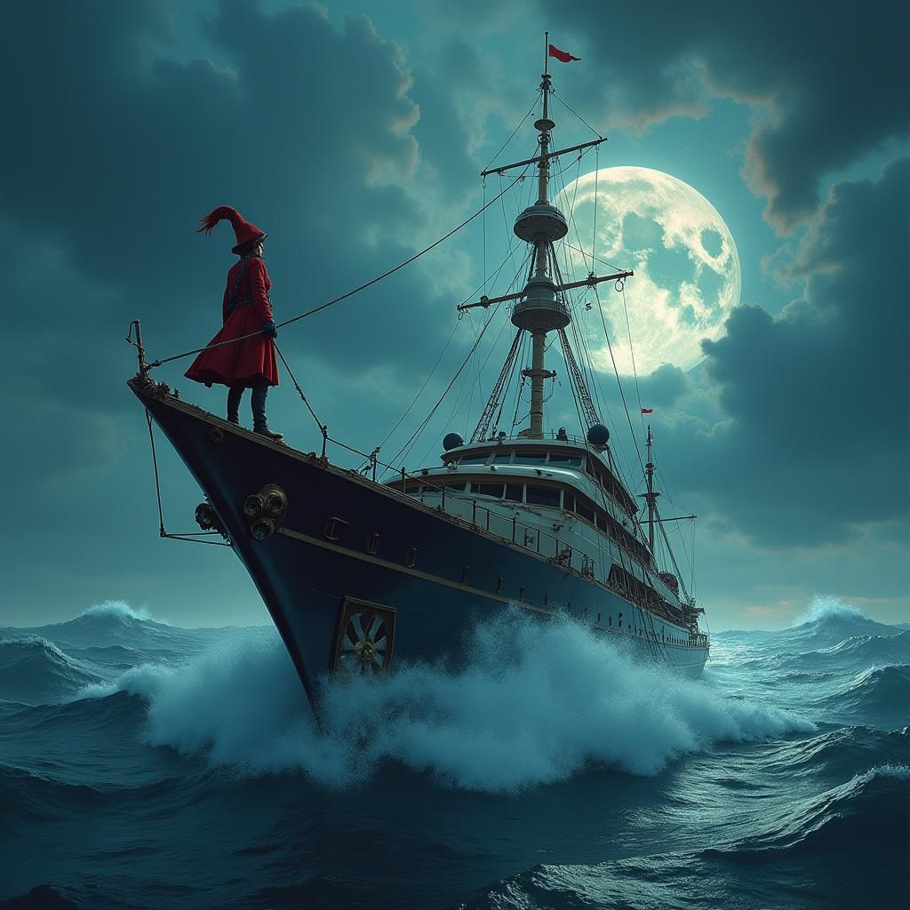 Adventurer Navigates Tempestuous Seas in Futuristic Yacht