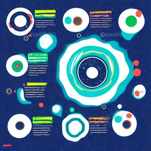 Alien Swirling Substance Infographic on Paper