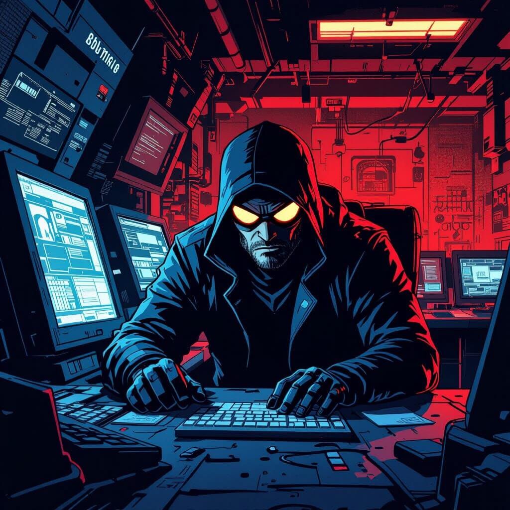 SammySpyder in Admin Control Room Comic Art