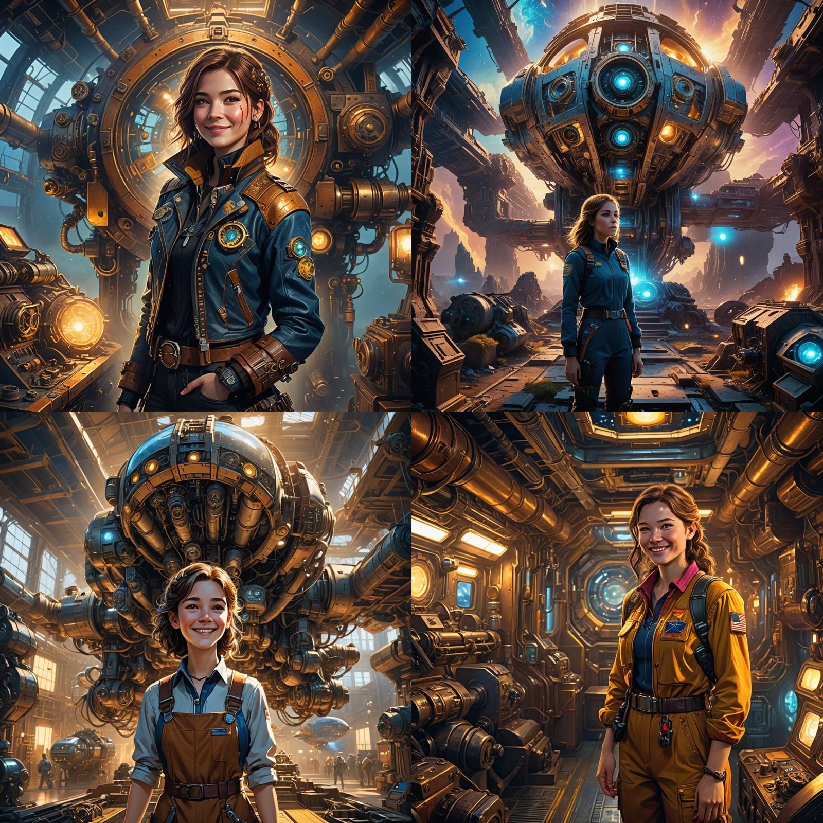 Kaylee From Firefly: Detailed Matte Painting