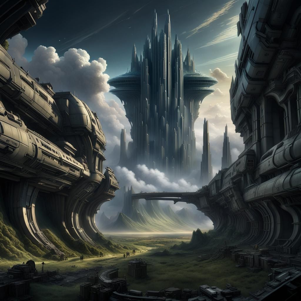 Epic Halo Digital Matte Painting