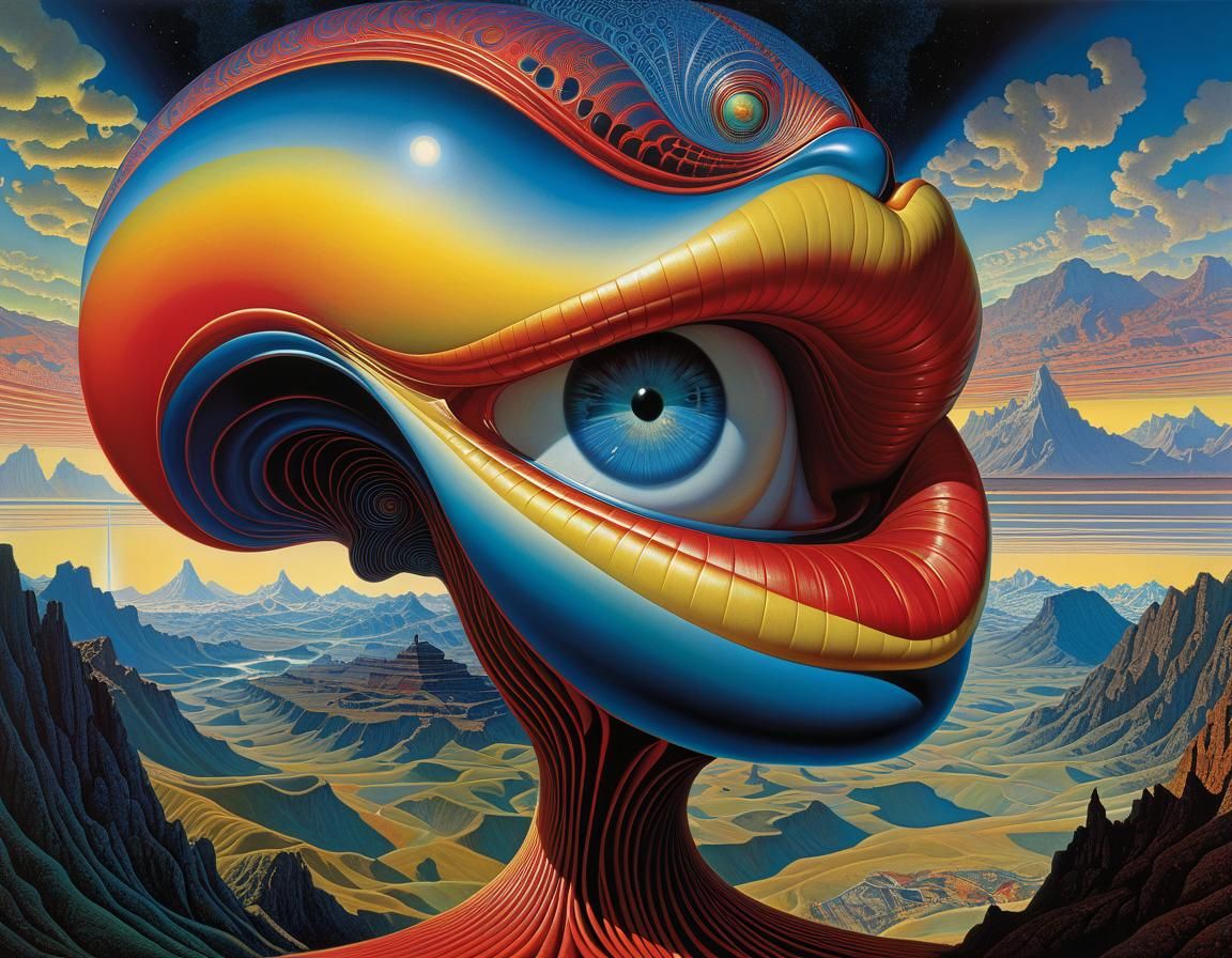 Psychedelic Visionary Art Inspired by Surreal Masters