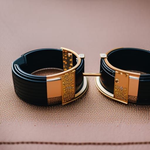 Intricate Female Hands in Police Handcuffs