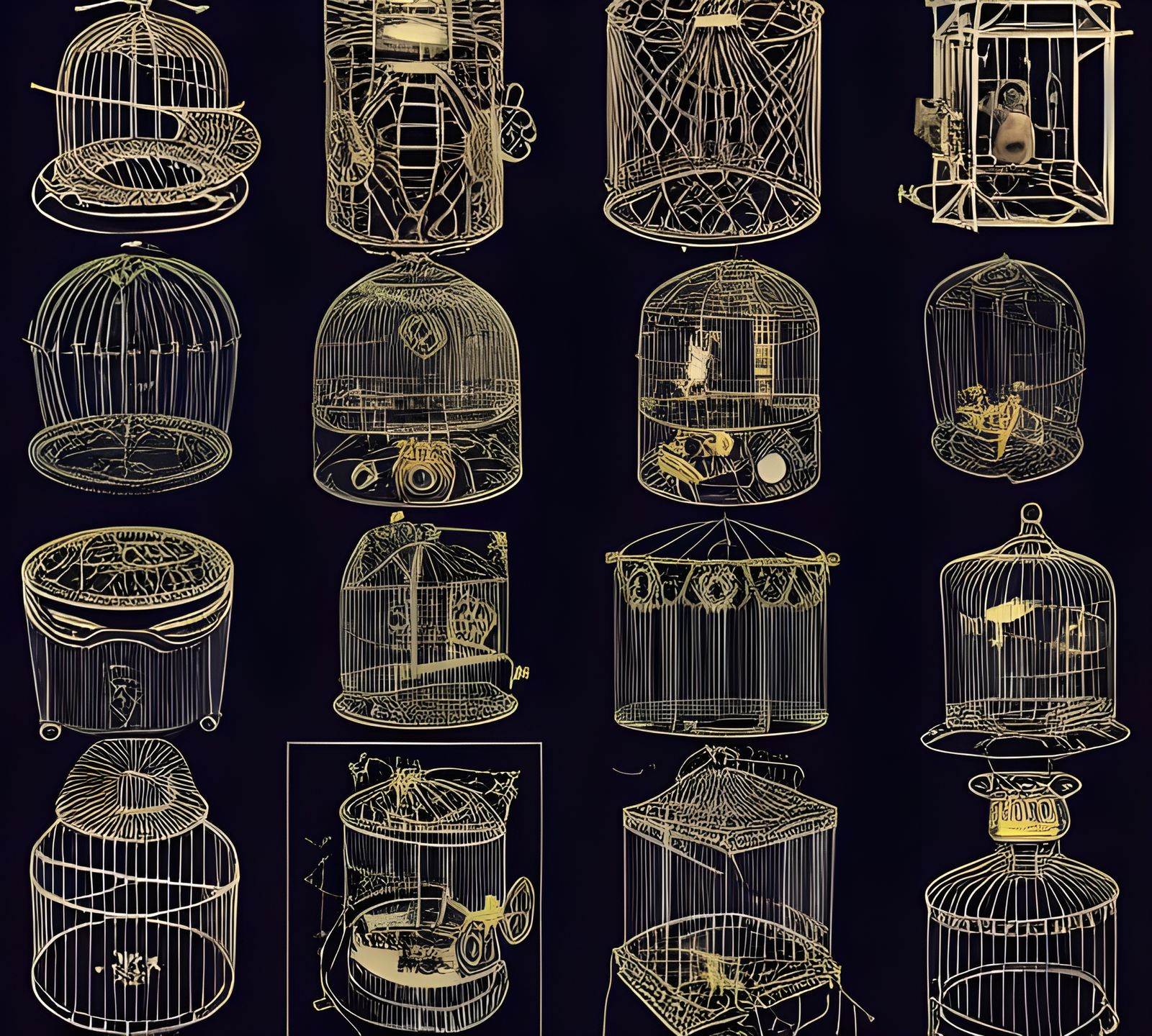 Steampunk Birdcages and Music Boxes in Wonderland