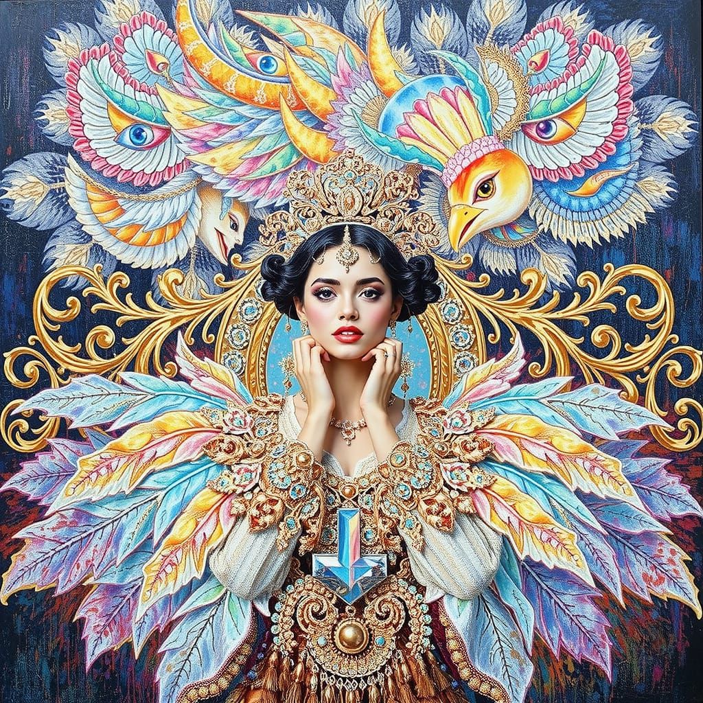 Triadic Masterpiece of Vivid Brilliance