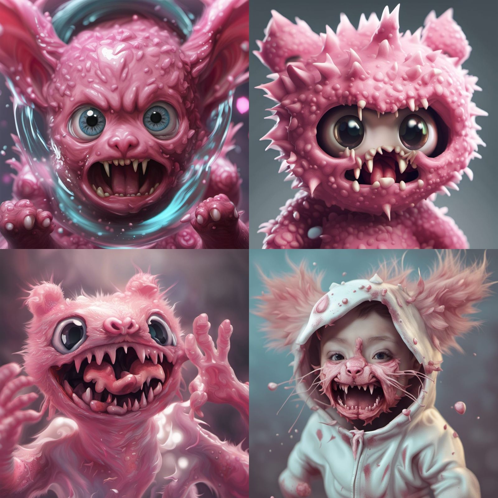 Cute Horror: Nanobyte Cub Monster Portrait