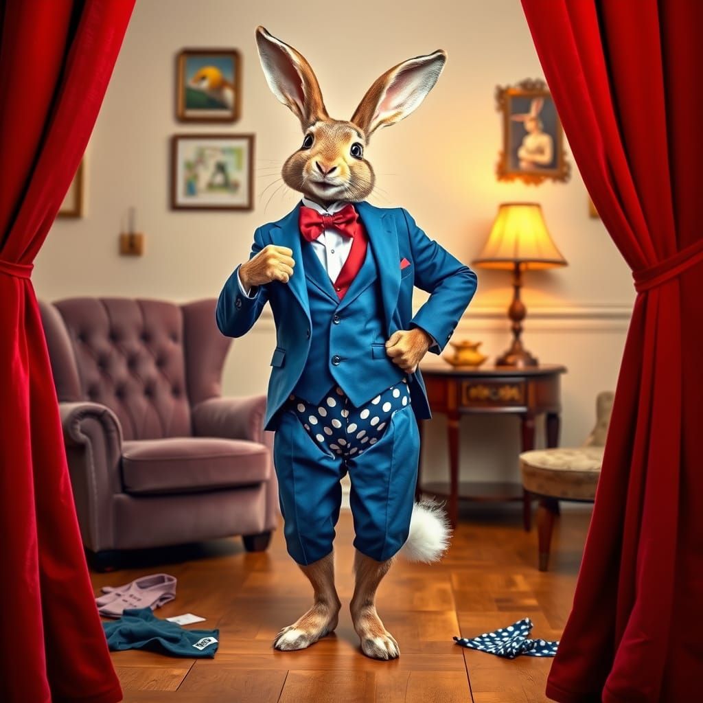 Roger Rabbit Attempting a Striptease