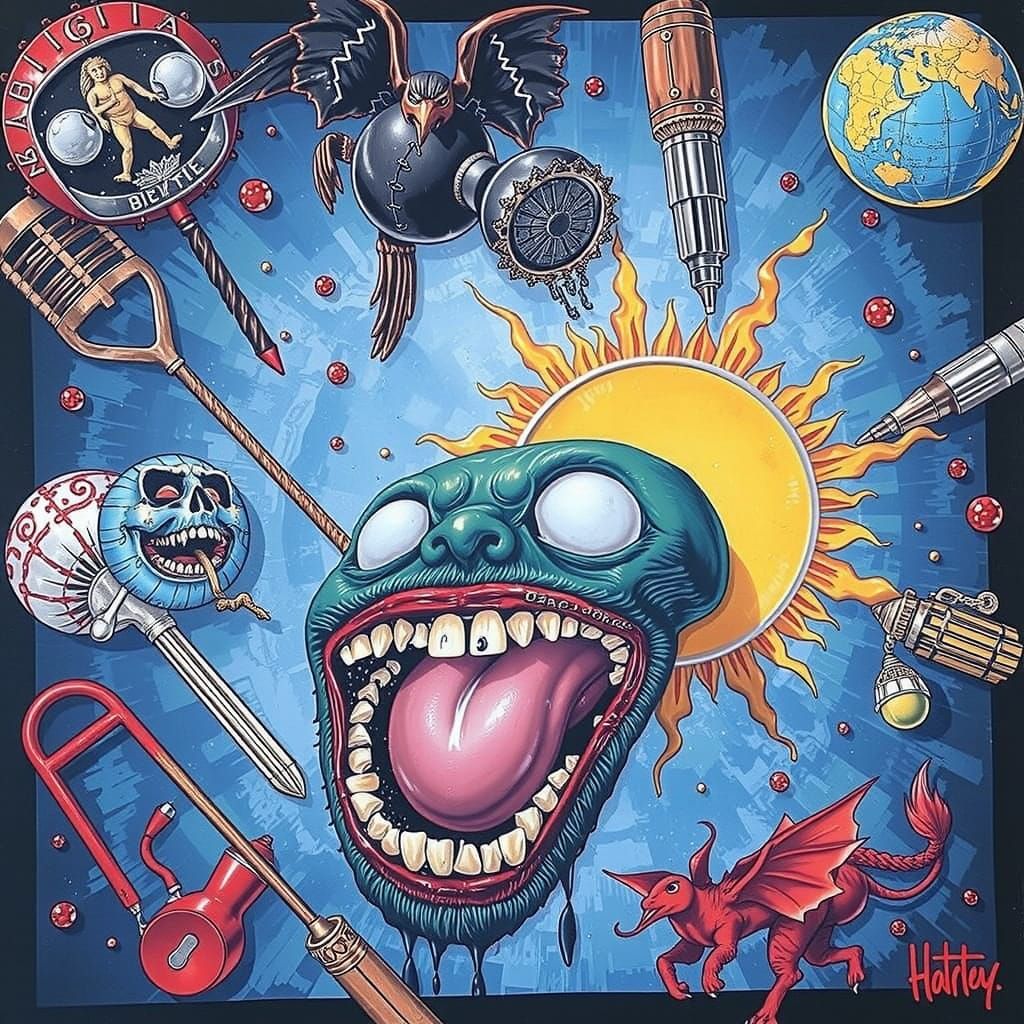 Hyperrealistic Sculptural Image in Vivid Colors