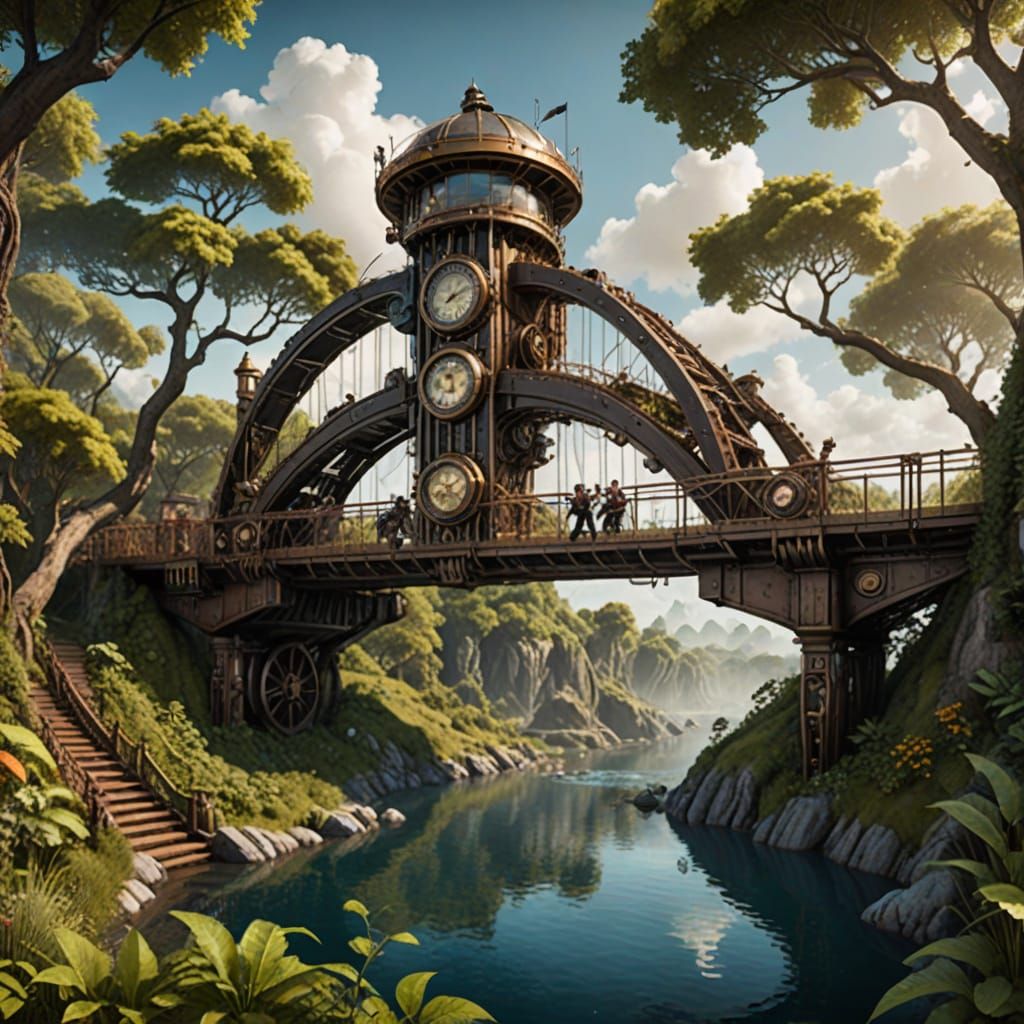 Steampunk Gateway to an Enchanted Realm