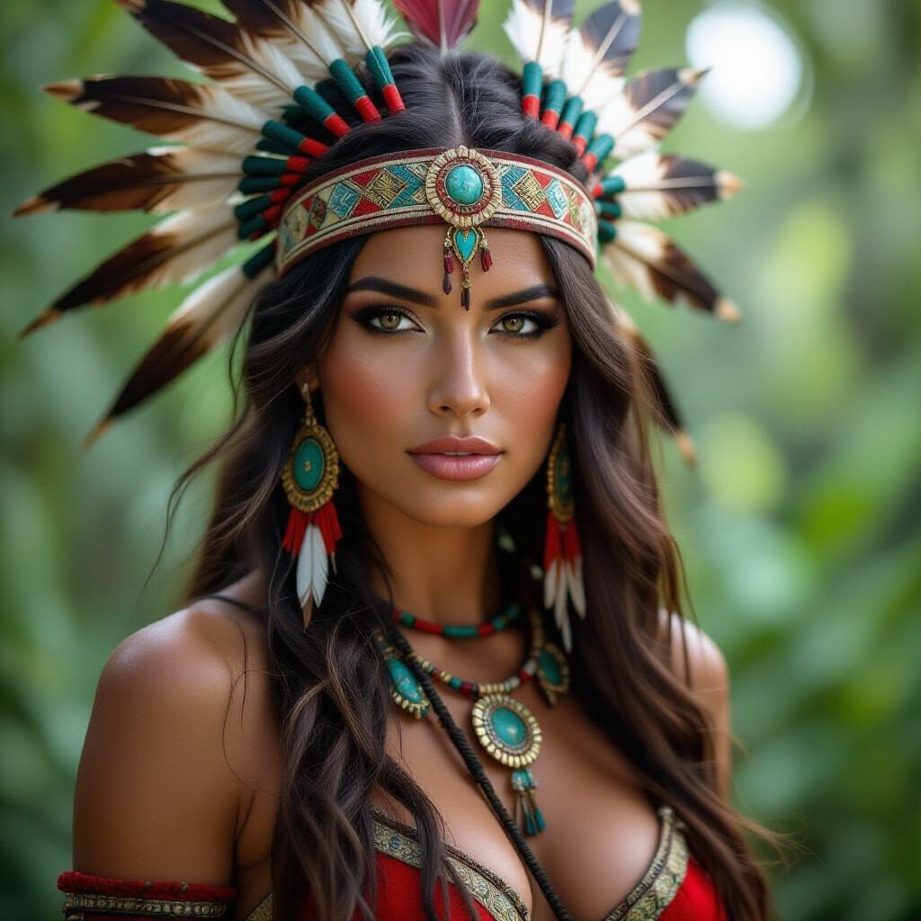 Legendary Amazonian Tribe Warrior Woman