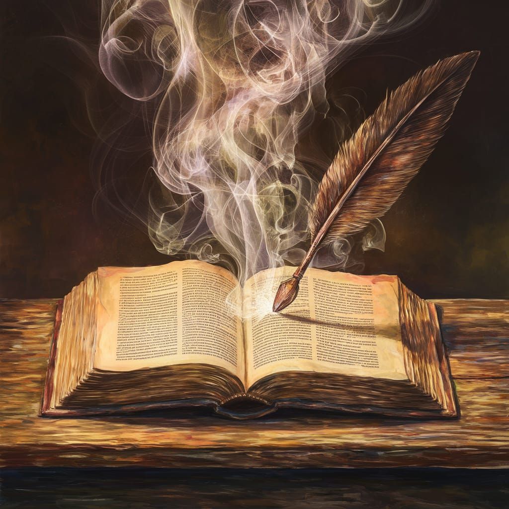 Ethereal Gouache Masterpiece of a Rustic Study