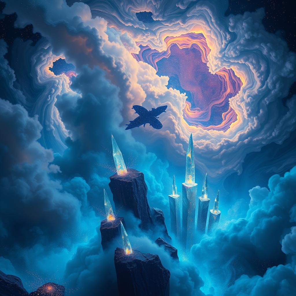 Mystical Realm Within the Mind as Digital Art