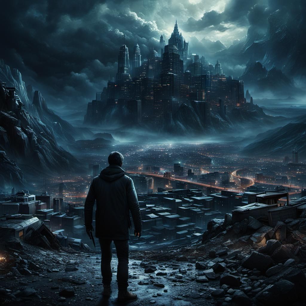 Dramatic Digital Painting of a Fugitive