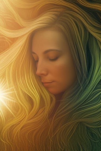 Woman Plants Sun: Warped Perspective Astrophotography